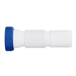 TUBO EXTENSÍVEL BRANCO P/ LIGAÇÃO VALVULA DE DESCARGA DN36/DN38 BLUKIT